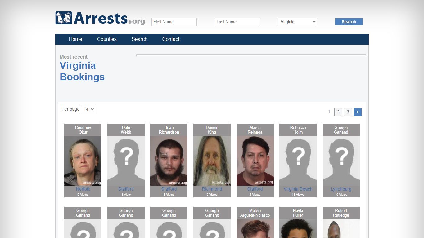 Virginia Arrests and Inmate Search